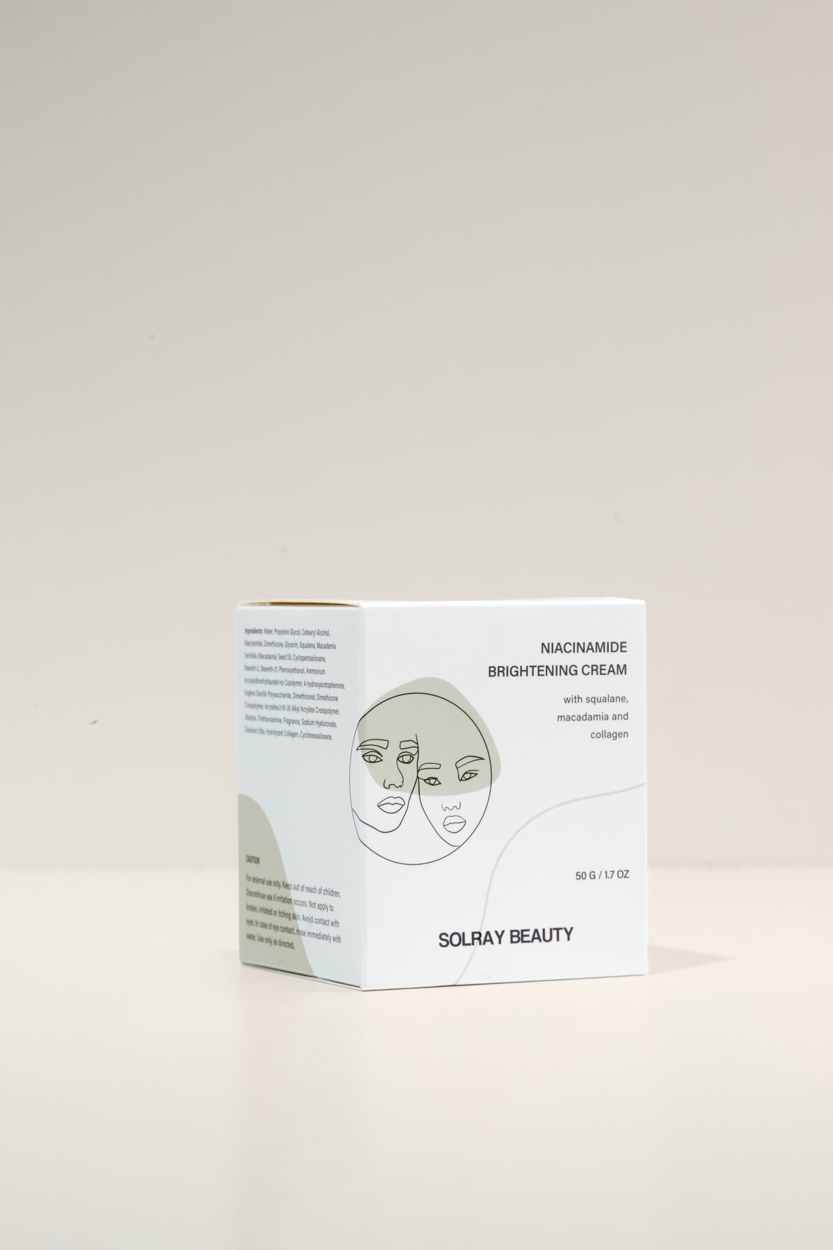 Solar Rays Cream Niacinamide Brightening Cream with Collagen & Squalane | SolRay Beauty ...