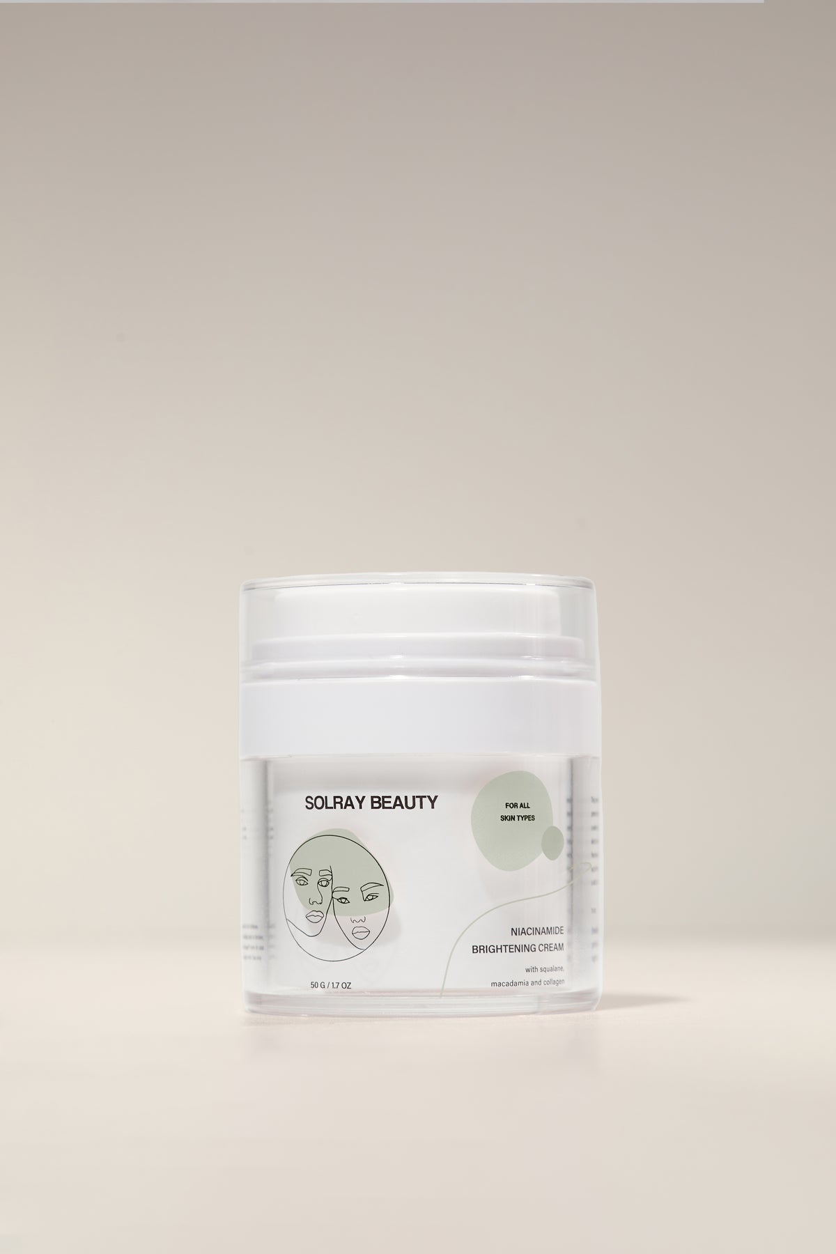 Solar Rays Cream Niacinamide Brightening Cream with Collagen & Squalane | SolRay Beauty ...
